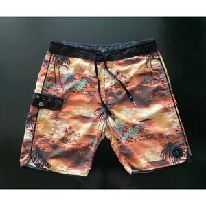 RIPCURL Sunset Beach Theme Boardshorts Mens sz 34